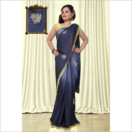 Designer Printed Net Sarees