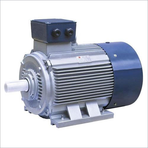 Silver And Blue Industrial Induction Motor