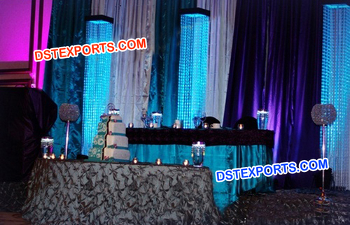 Crystal Pillars For Wedding Decors - Crystal Acrylic 72 Inch Clear, Elegant Durable Easy Setup