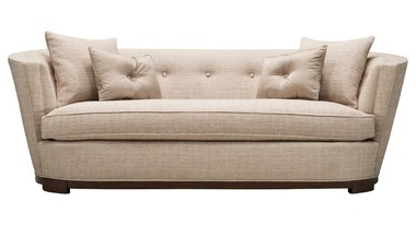 Three Sitter Wooden Sofa with Cushion