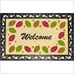 Rubber Coir Inlaid Mats