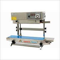 Continuous Band Sealer Machine - Metal, 840x380x550mm, Silver | Electric Drive, Seals Beverage, Chemical, Medical, Food Products