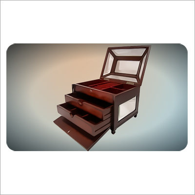 Jewellery Boxes - Wood, Dark Brown, Multiple Drawers | Lightweight, Stylish Design, Finely Polished Surface