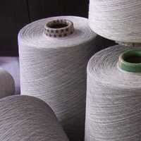 Cotton Melange Yarn - Cotton, Off-white, Variable Thickness | Soft Texture, Durable, Colorfast, Tear Resistant