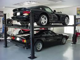 Platform Car Lift - Steel, 2000x5000 mm, 3000 mm Lift Height | Hydraulic, Double-Level, Emergency Stop
