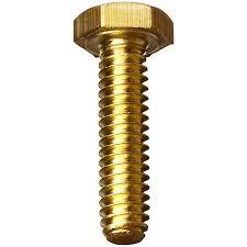 Brass Bolt Hex Head