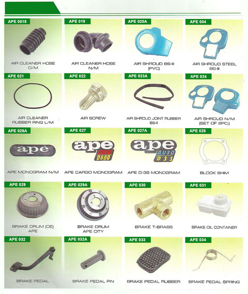 APE 3 Wheeler Spares