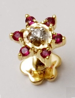 Prong Setting Pretty Nose Pin Supplier Gender: Women'S