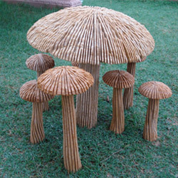 Mushrooms pattern tiles