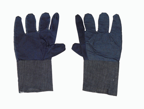 Blue And Grey Jeans Hand Gloves