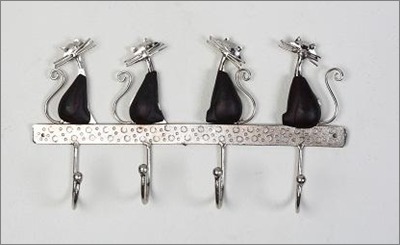 Antique Imitation Metal Figurine Key Holders