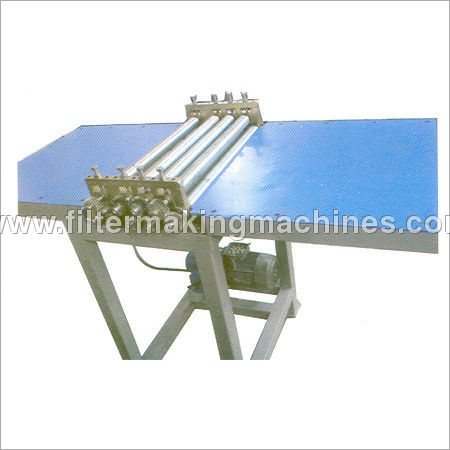 Blue & White Mesh Straightening Machine