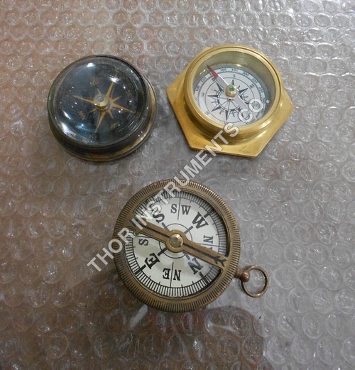 Nautical Brass Magnetic Vintage Pocket Compass