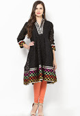 Supernet cotton banarsi Anarkali kurti