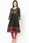 Chanderi cotton banarasi zari work Anarkali kurti