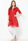 Supernet cotton banarasi Kurti