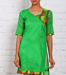 Chanderi cotton banarasi short kurti