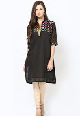 Chanderi cotton banarasi kurti
