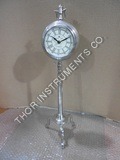 Nautical Home Decoration Silver Clock With Tripod