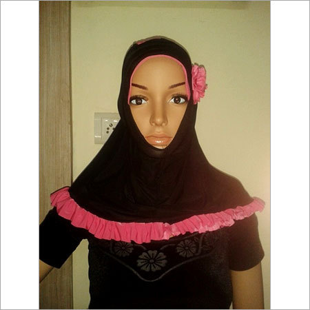 Ladies Hijab - Polyester, 70x50cm, Black | Comfortable Fit, Easy to Wear, Durable Material, Soft Fabric, Modest Style, Stylish Design, Versatile Use
