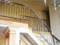 Stainless Steel Stair Railings - Iron Material, Spray Paint Finish | Durable, Corrosion Resistant, Versatile Design For Interiors And Exteriors