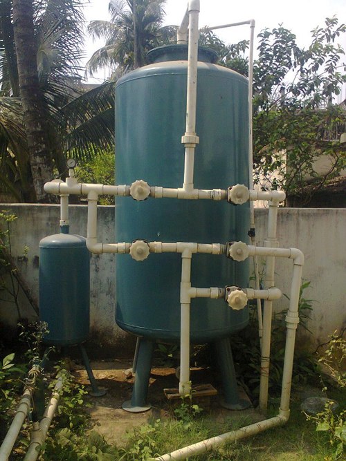 Dual Media Filters - FRP/MS Body, 500 Ltrs. to 1,00,000 Ltrs. Capacity | Electric Drive, Semi-Automatic Operation, High Flow Air Scouring