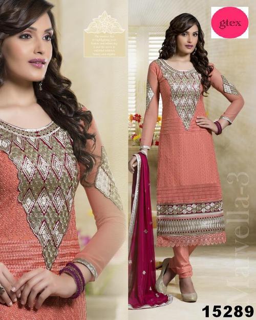 Chikan and Neck Patch Work Suit.