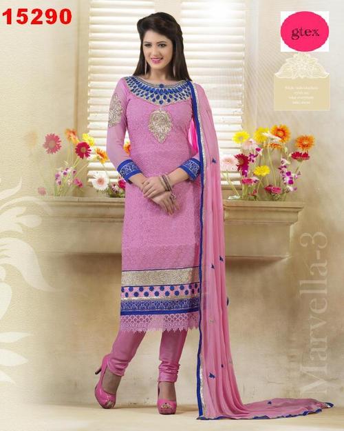 Chikan and Neck Patch Work Suit.