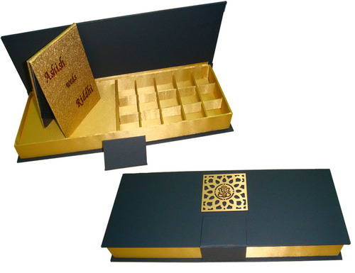 Double Door Wedding Card Box Manufacturer