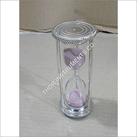 Nautical gift decor hourglass silver Sand Timer