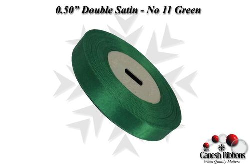 Double Satin Ribbons - Green
