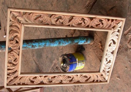 Cut work colored mirror