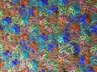 Crewel Embroidered Fabric