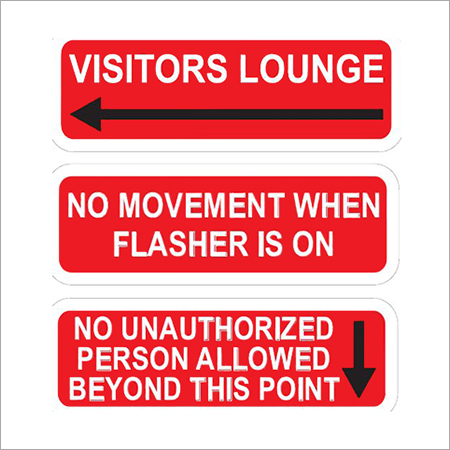 Visitors Lounge Sign Lable