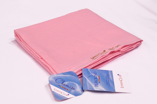 100% Linen Pink Shirting Fabric