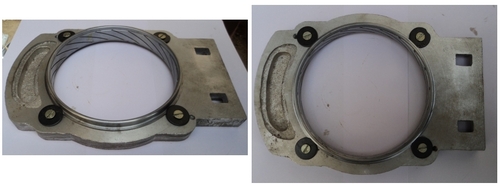 Ring With Holder - Metal, 10Cm Diameter, Gray Finish, 2Cm Thickness, 500G Weight | Durable, Easy Fit, Secure Hold, Strong Grip, Versatile