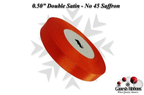 Double Satin Ribbons - Saffron