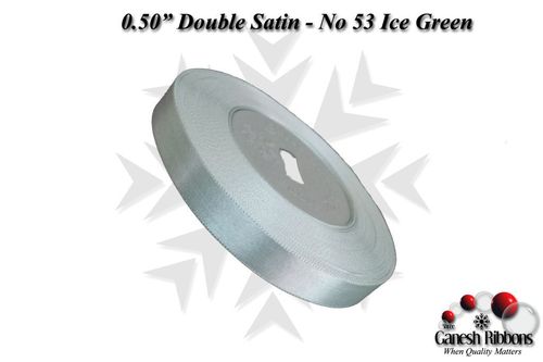 Double Satin Ribbons - Ice Green