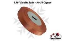 Double Satin Ribbons - Copper