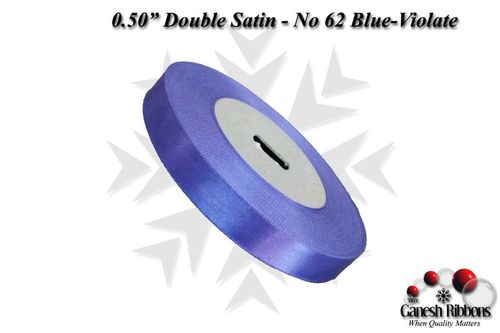 Double Satin Ribbons - Blue-Violate