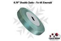 Double Satin Ribbons - Emerald