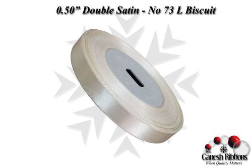 Double Satin Ribbons - L Biscuit