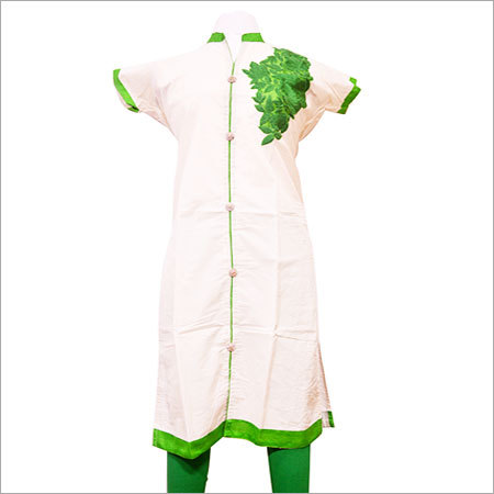 Cotton Kora Embroidery Kurti