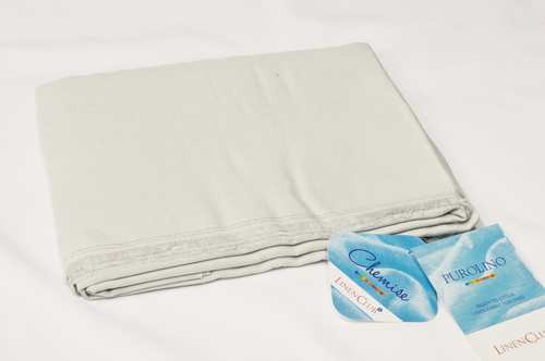 100% Linen White Shirting Fabric