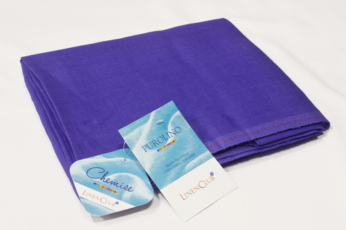 100% Linen Pacific Blue Shirting Fabric