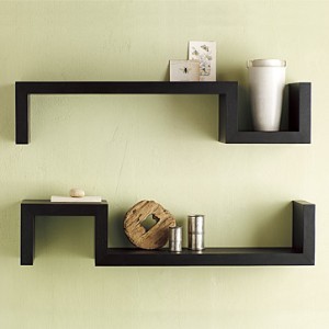 Rustic Wood Wall Shelves