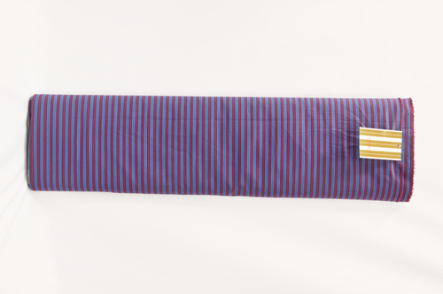 100% Cotton Blue Purple Stripe Shirting Fabric