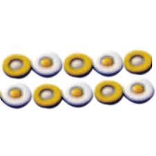 ACi Chakra Magnet-Big Super (Set of 10) - Magnet with Tape, 10mm Diameter, Gold | Acupressure Therapy, Meridian Stimulation, Portable Durable Design