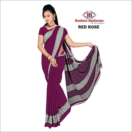 Crepe Uniform Sarees
