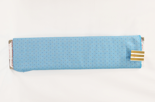 100% Cotton Blue Dot Design Shirting Fabric